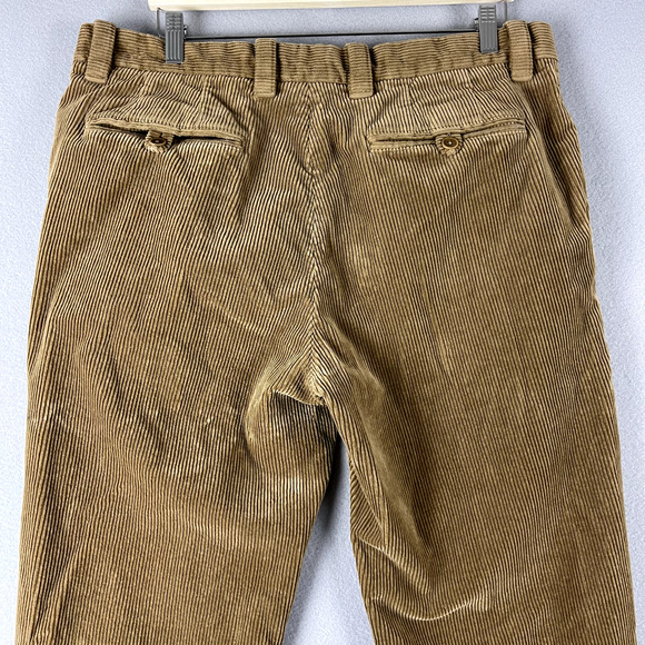 Brooks Brothers Clark Fit Corduroy Pants Mens 38x32 (36x30) Tan Classic - Picture 9 of 15
